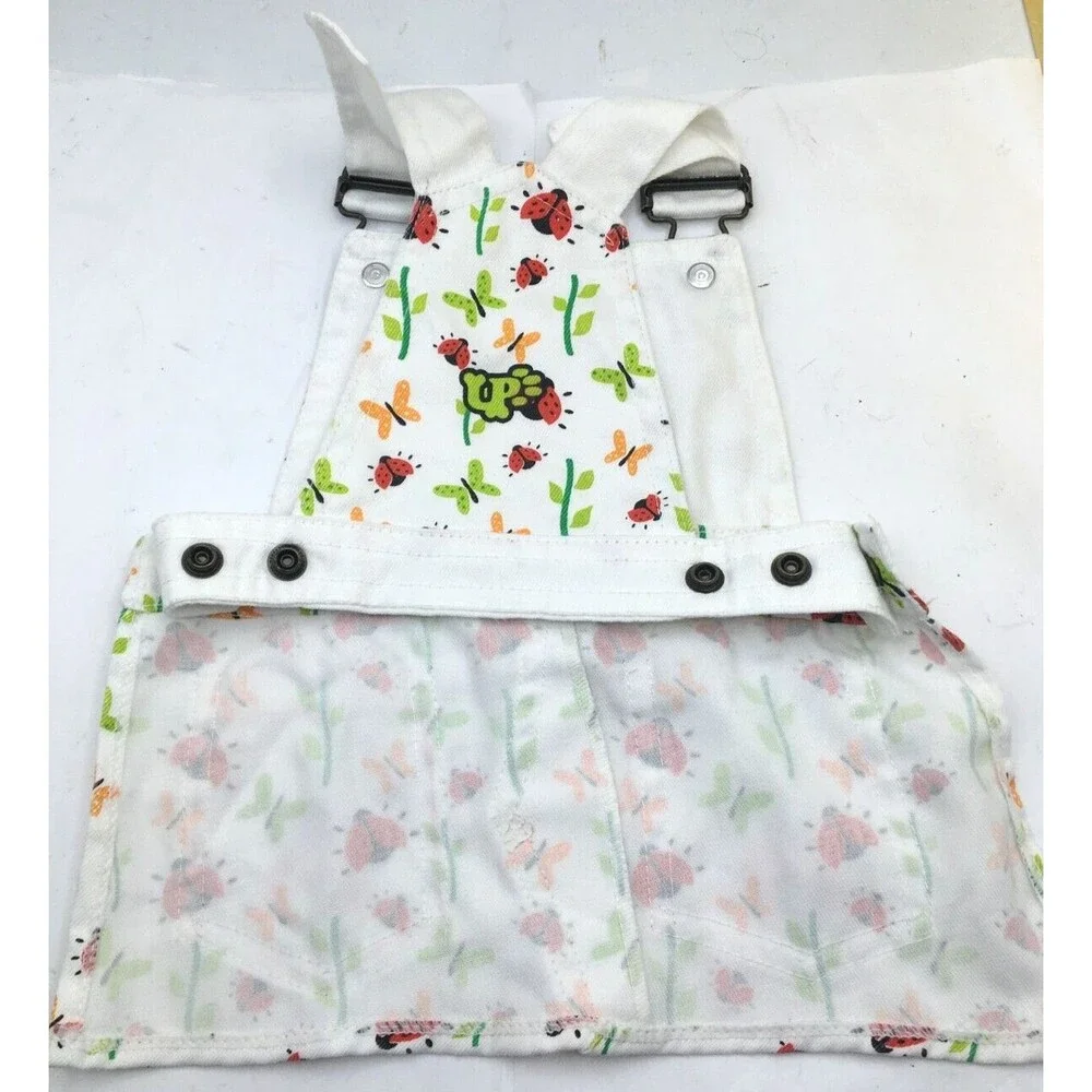 Urban Pet Summer Dress Dog Overall Ladybug Butterfly M White Red Green Yellow